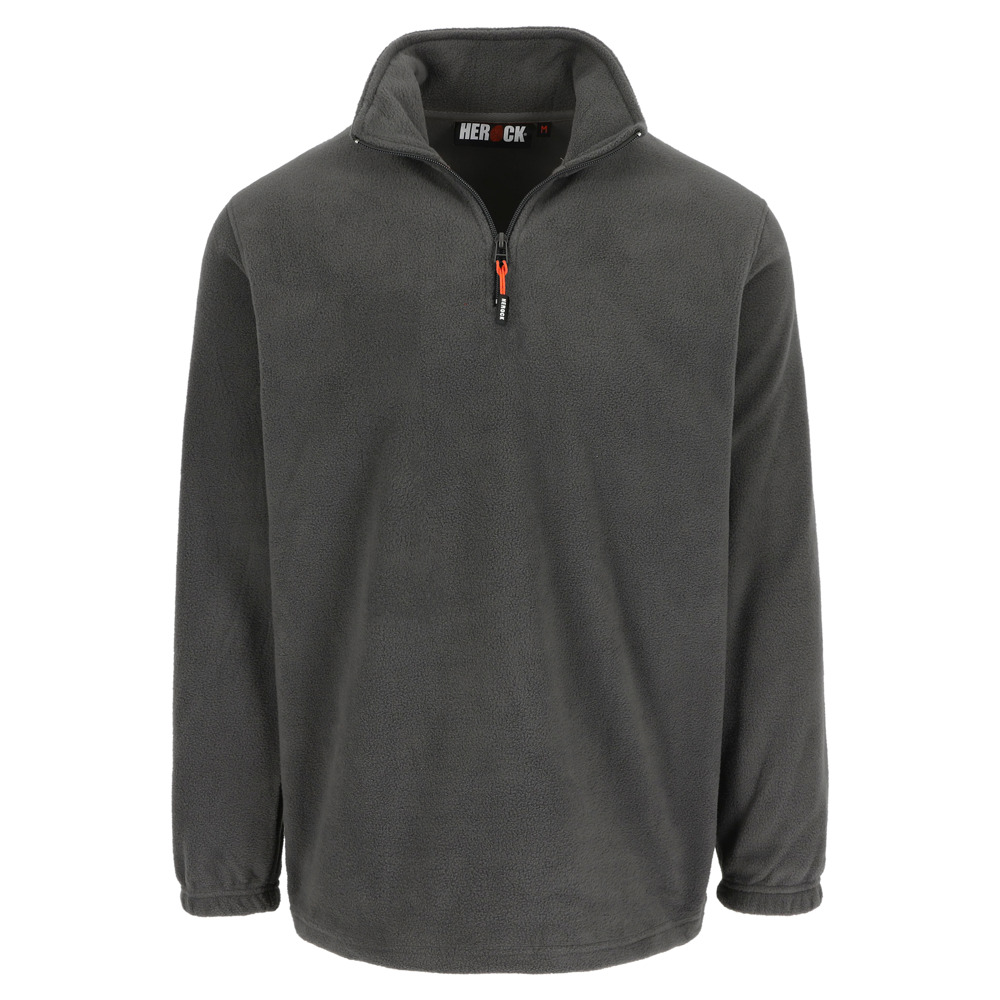 ANTALIS FLEECE SWEATER - grijs/zwart