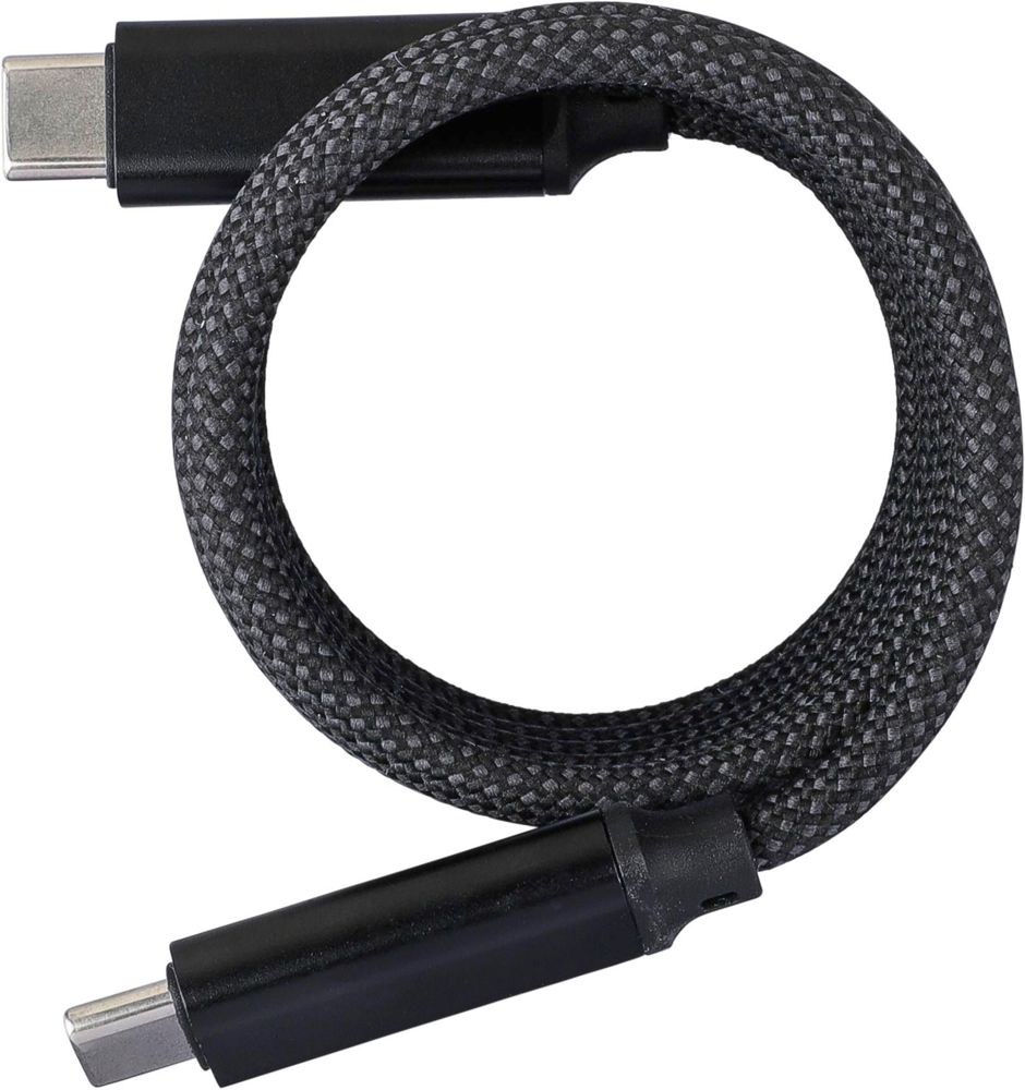 Nylon oplaadkabel Janet - Zwart