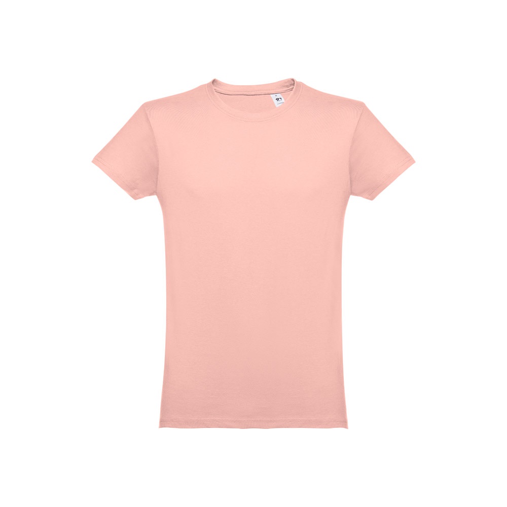 THC LUANDA. Heren-T-shirt in tubekatoen - Zalm kleur