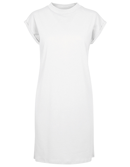 Build Your Brand - Ladies´ Turtle Extended Shoulder Dress - White