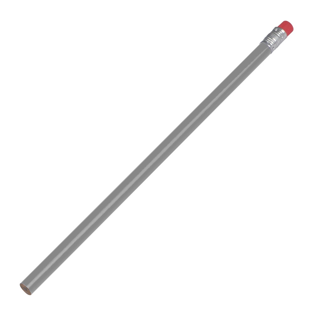 Potlood met gum - Zilvergrijs