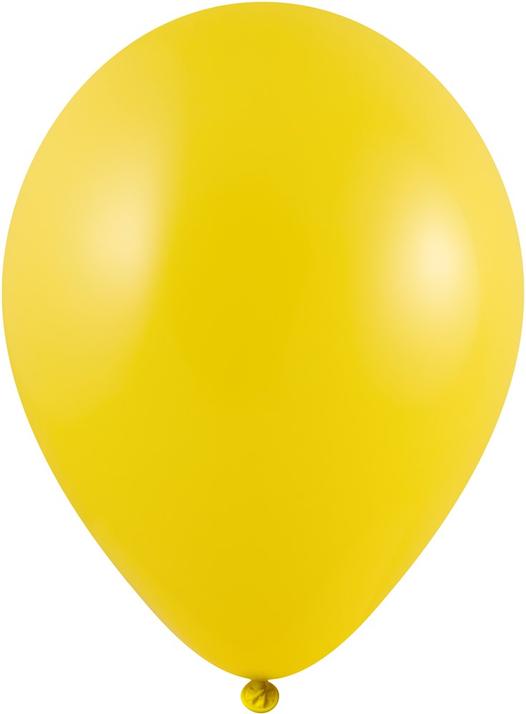 Ballonnen onbedrukt 85/95 cm - Ø 33 cm - 11 inch - Donker geel (1110) Pastel (± PMS yellow)