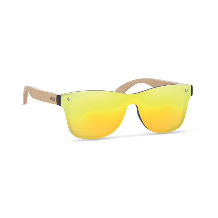 ALOHA - Zonnebril met all-over glas - geel