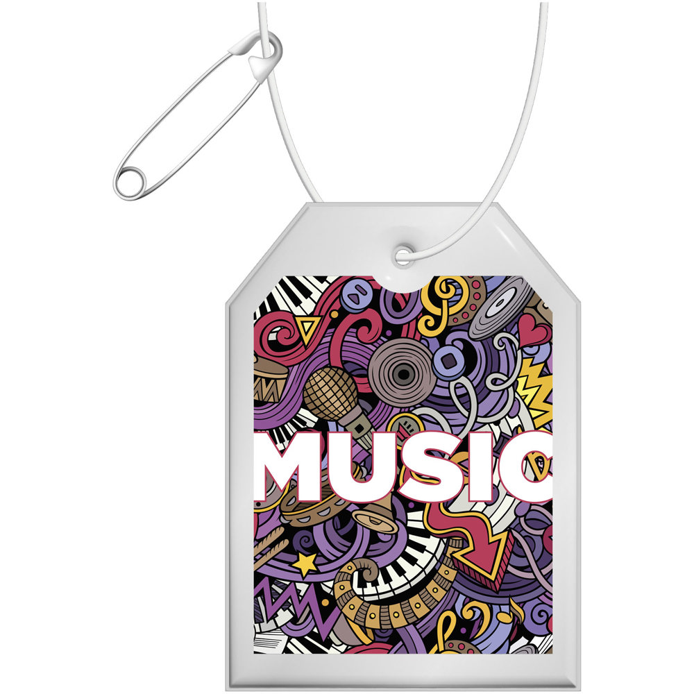 RFX™ H-12 reflecterende pvc hanger met label
