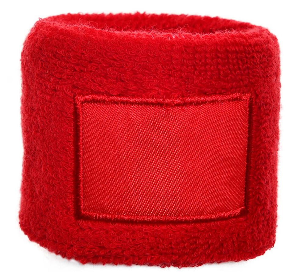 Polsband met label - Rood (PMS 199c) / Rood