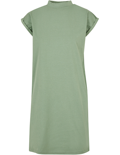 Build Your Brand - Ladies´ Turtle Extended Shoulder Dress - Magic Salvia