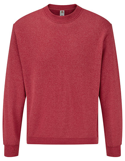 Fruit of the Loom - Classic Set-in Sweat - Heather Red