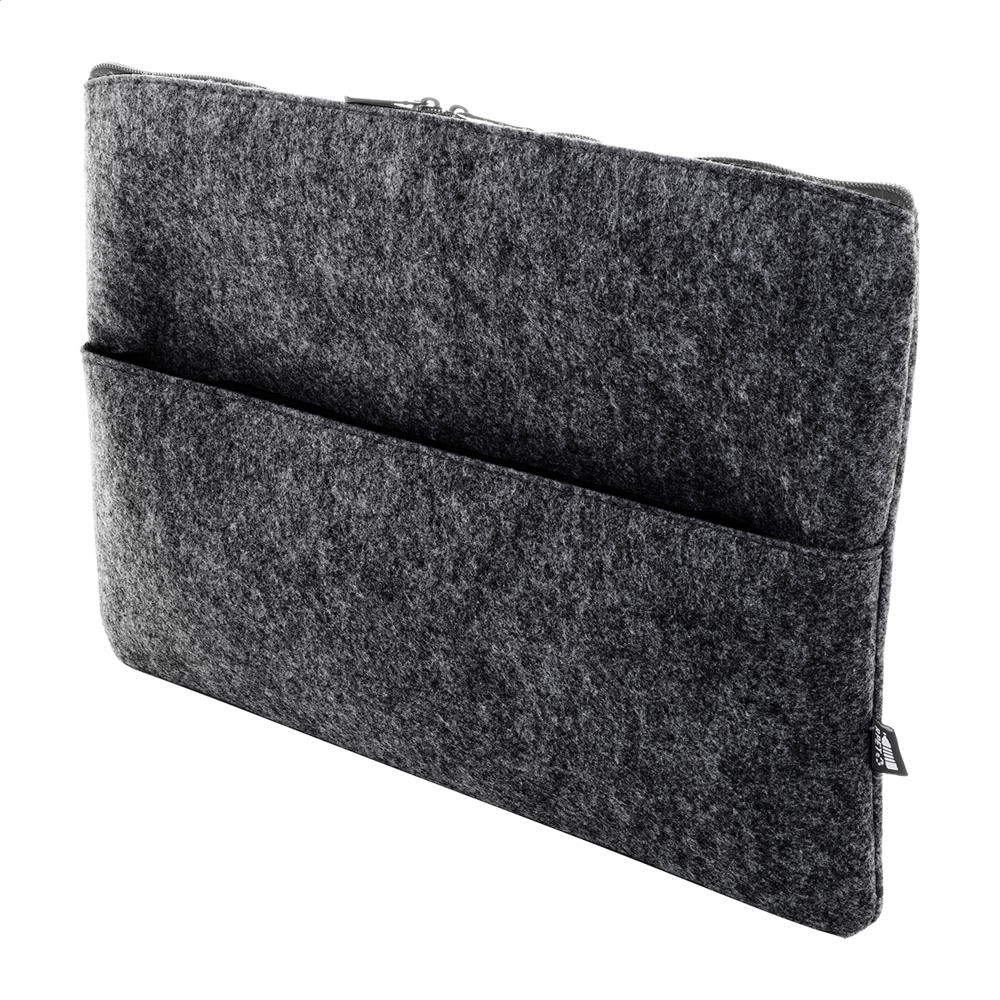Refelt Comp - RPET vilten laptoptas - Donker Grijs