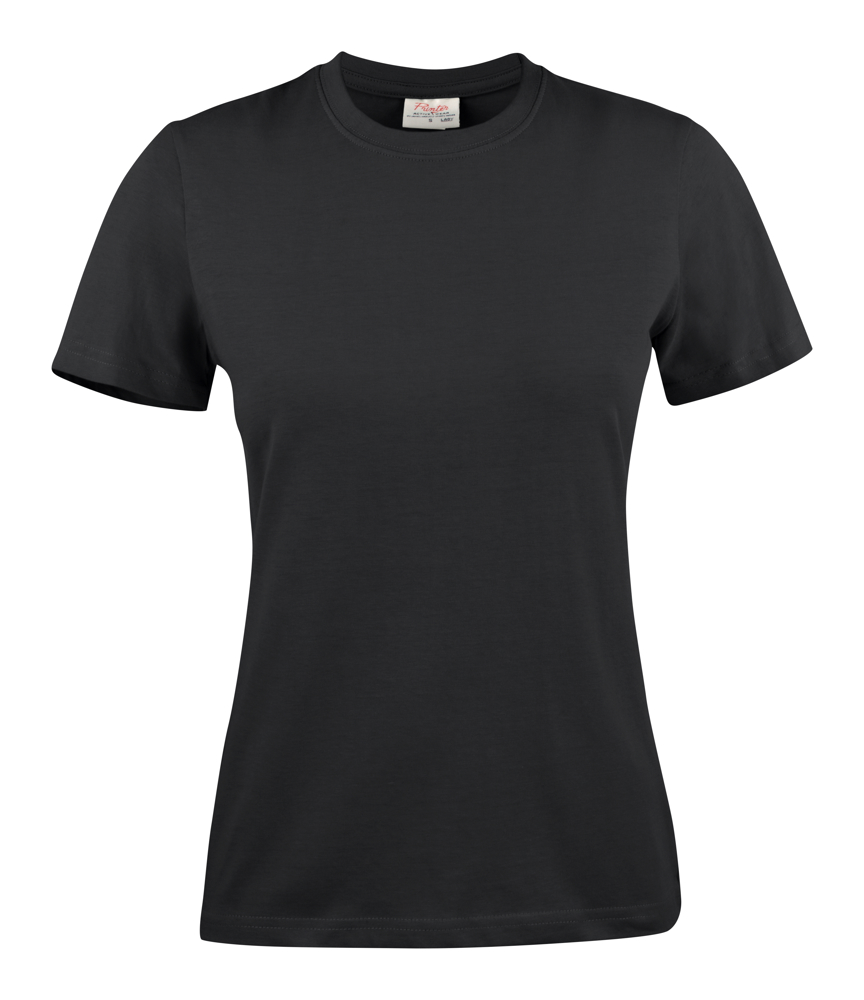 Heavy T T-Shirt Dames - Zwart