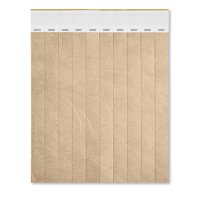  TYVEK - Èèn vel met 10 event armbandjes