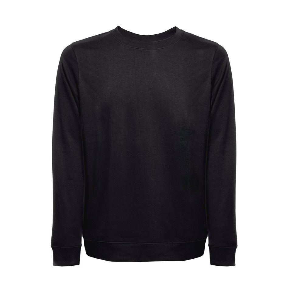 THC COLOMBO. Sweatshirt (unisex) in Italiaanse badstof zonder sluiting - Zwart
