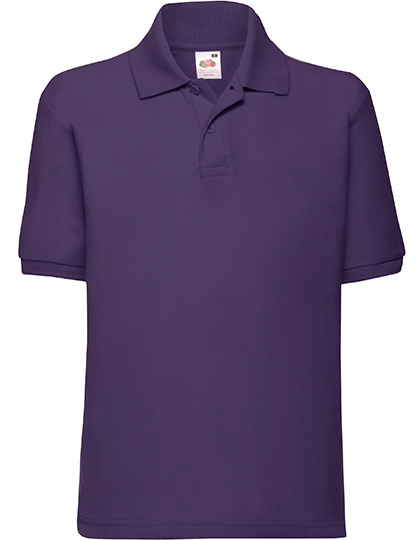 Fruit of the Loom - Kids´ 65/35 Polo - purple