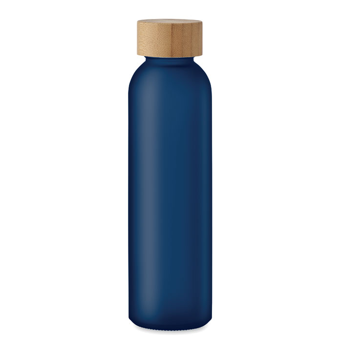 ABE - Matglazen fles 500 ml - transparant blauw