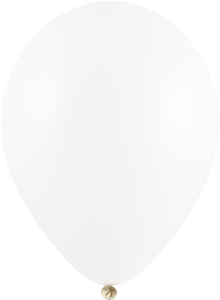 Ballonnen onbedrukt 85/95 cm - Ø 33 cm - 11 inch - Wit (1100) Pastel