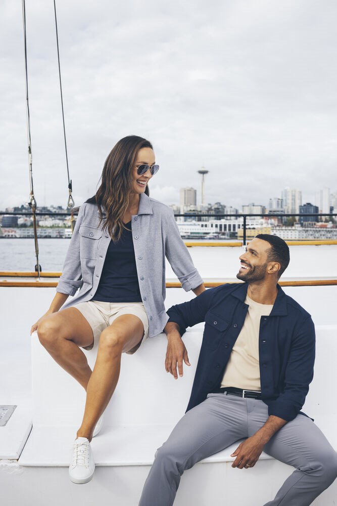 Cutter & Buck - Advantage Leisure Shirt Heren Zwart L