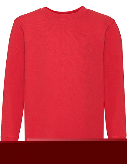 Fruit of the Loom - Kids´ Classic Set-In Sweat - red