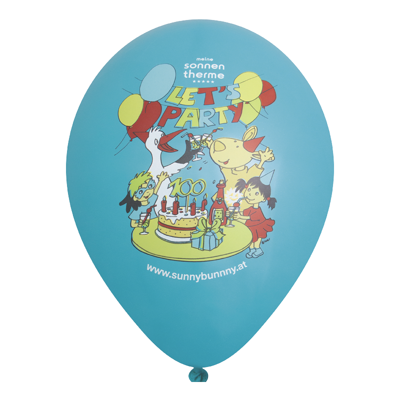 Ballonnen bedrukt HQPP 90/100 cm - Ø 35 cm - 12 inch