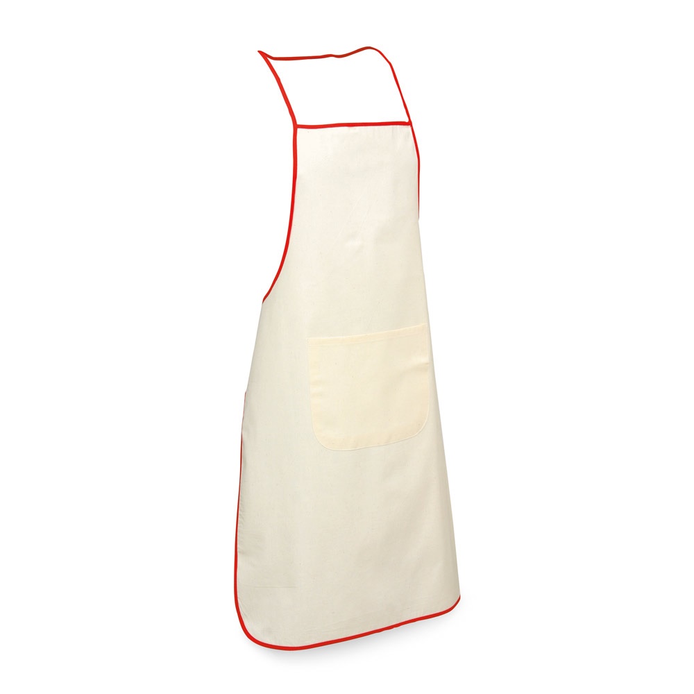 CHILLI. 100% katoenen schort (105 g/m²) - Rood