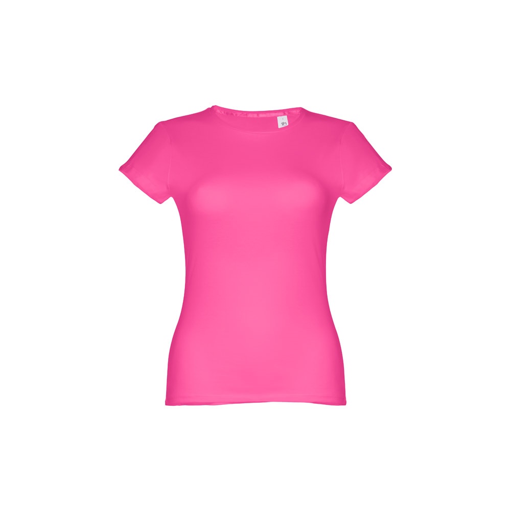 THC SOFIA. Katoenen dames-T-shirt met riem - Roze