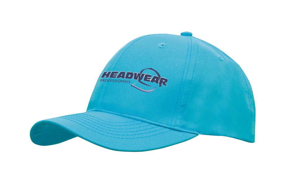 Ademende Poly Twill - 6 Paneel pet (4012) - Cyan