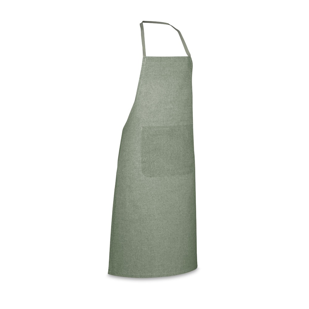ZIMBRO. Schort met gerecycled katoen (140 g/m²) - Donkergroen