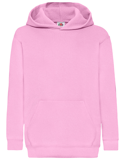 Fruit of the Loom - Kids´ Classic Hooded Sweat - Light Pink