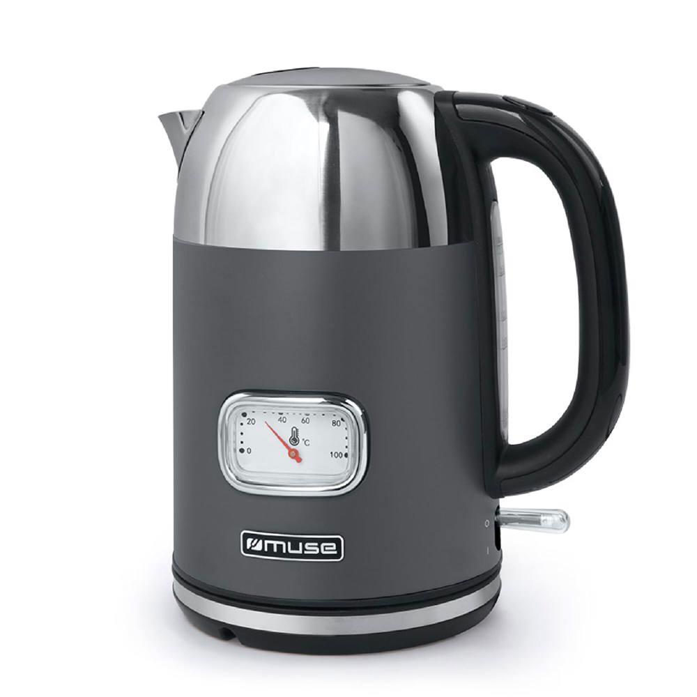 Muse waterkoker 1,7 Liter - donker grijs
