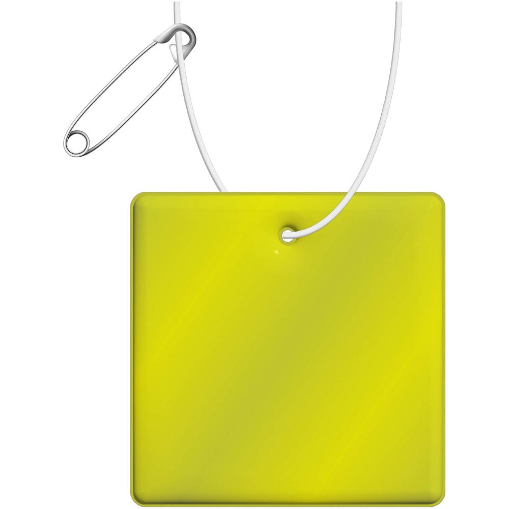 RFX™ H-16 vierkante lichte reflecterende PVC hanger - Neon Geel