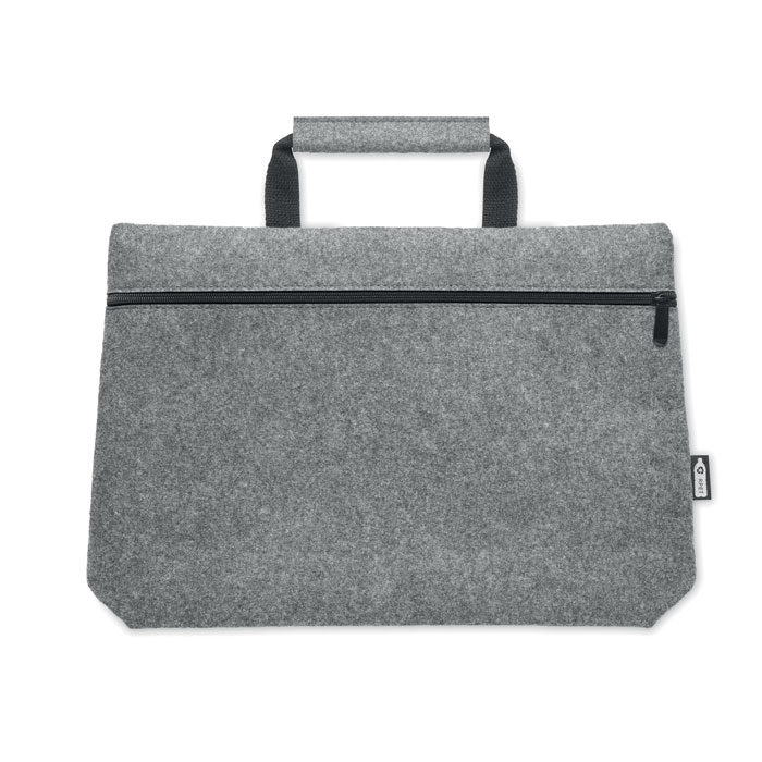 TAPLA - RPET vilt laptop tas met rits