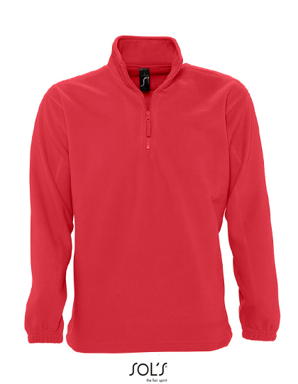 SOL´S - Half-Zip Fleece Ness - red