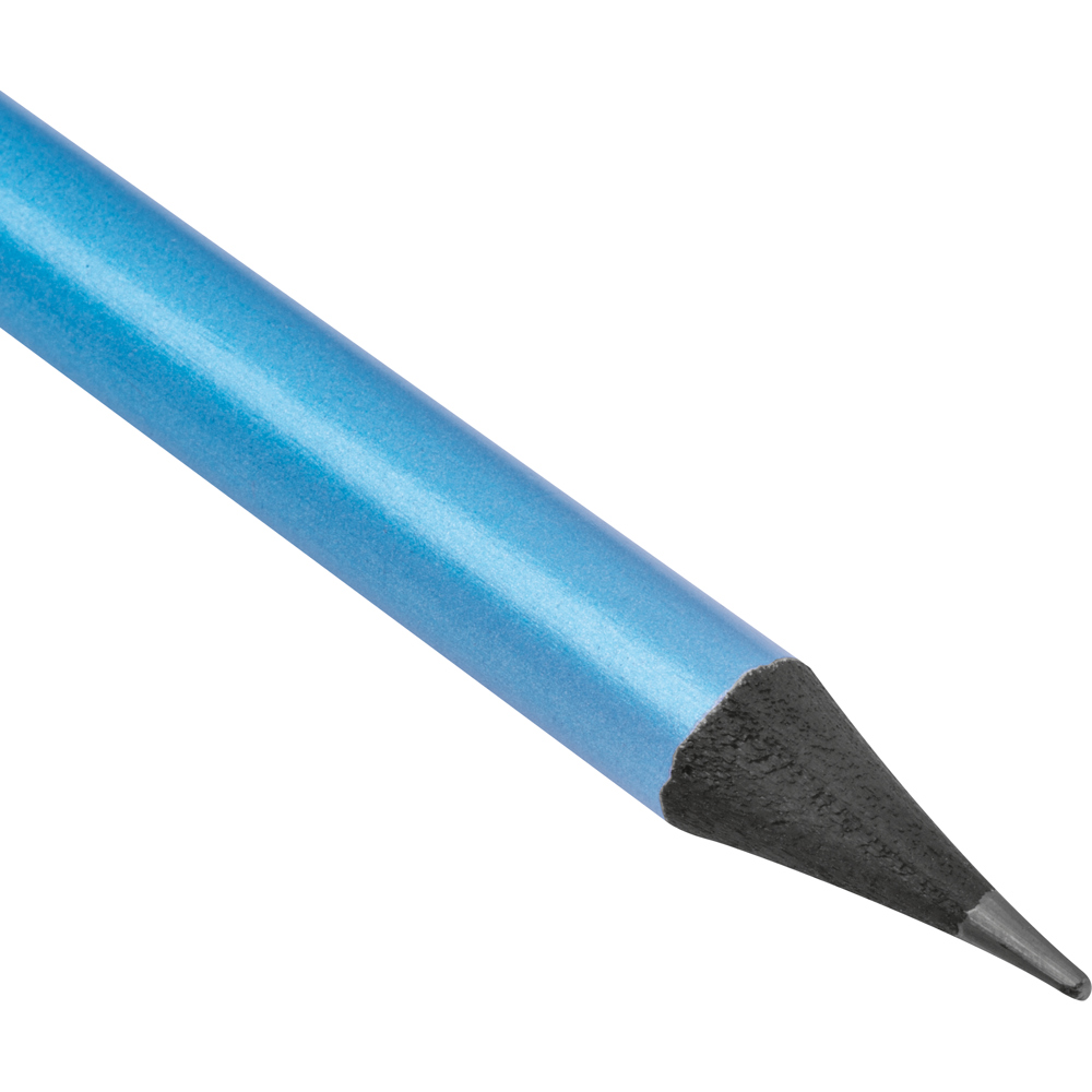 Potlood met gum in metallic kleuren