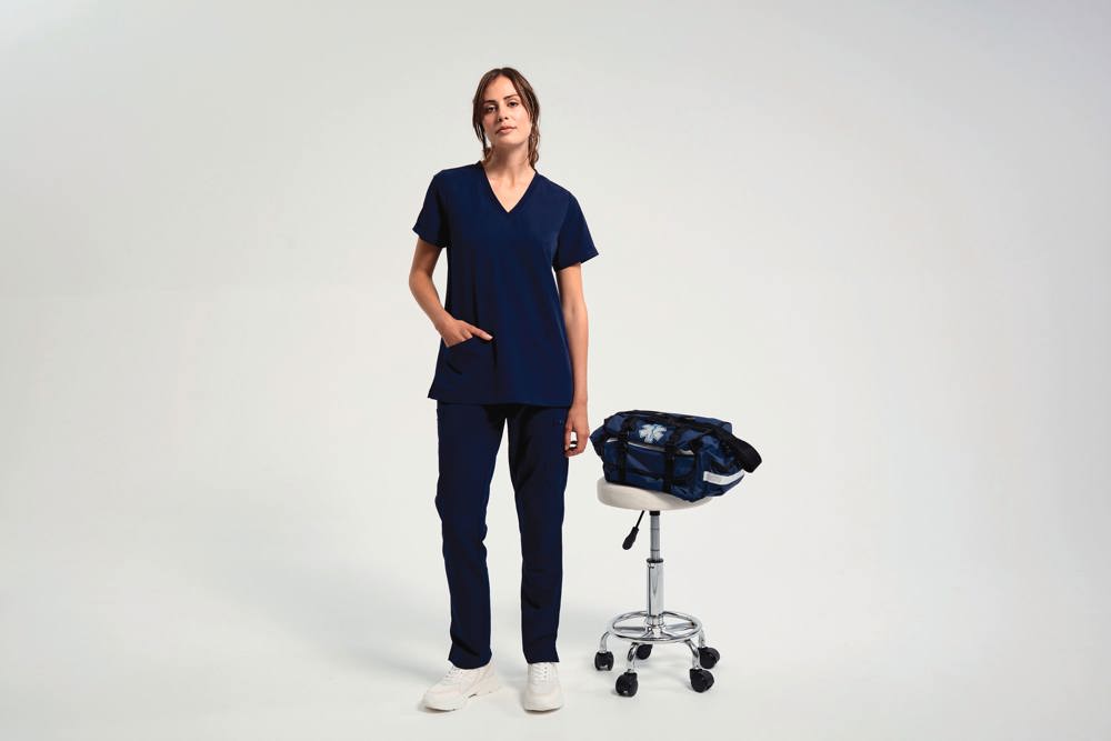NN310 - Stretch tuniek met korte mouwen voor dames