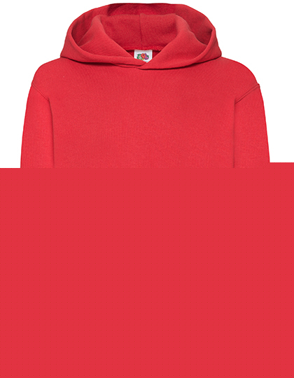 Fruit of the Loom - Kids´ Classic Hooded Sweat - Red
