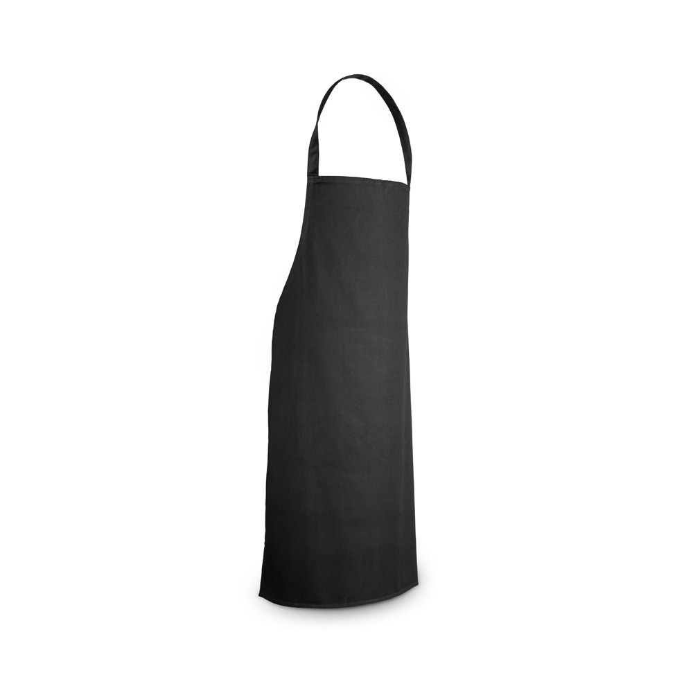 CUMIN. Katoenen keperstof schort (180 g/m²) - Zwart