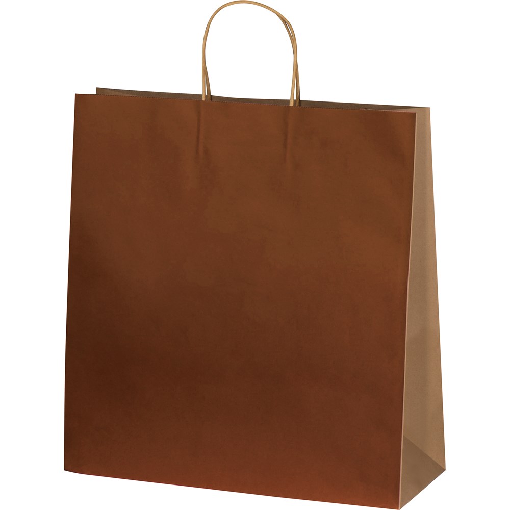papieren tas, groot - Bruin