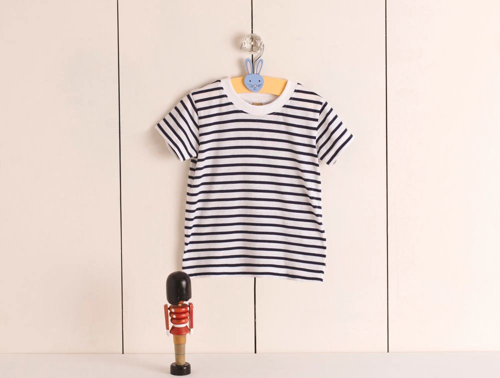 LW027 - Gestreept T-shirt met korte mouwen