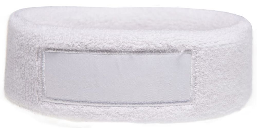 Hoofdband met label - Wit (White) / Wit