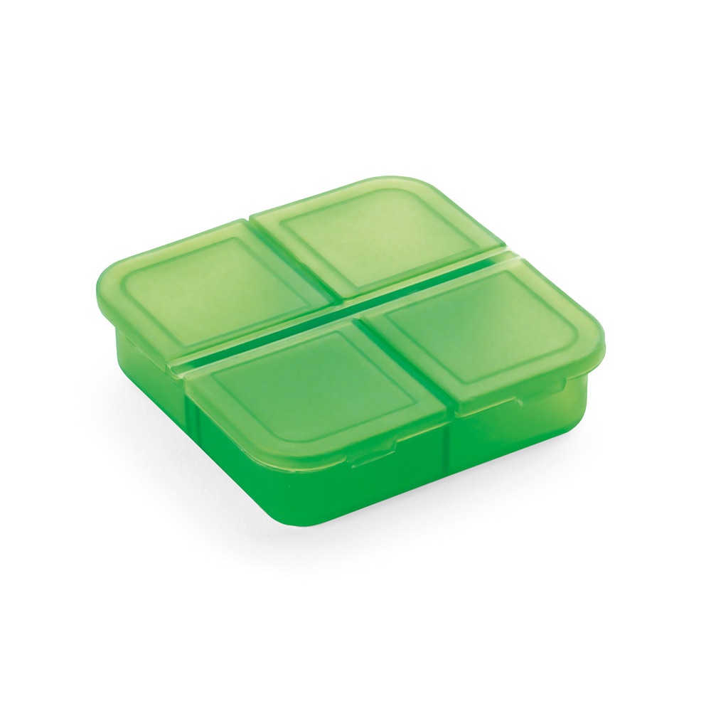 ROBERTS. Tablet doos met 4 verdelers - Licht groen