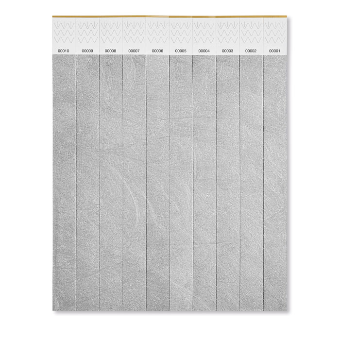  TYVEK - Èèn vel met 10 event armbandjes