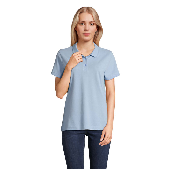 PULSE WOMEN - PULSE DAMES POLO - Sky Blue Pique