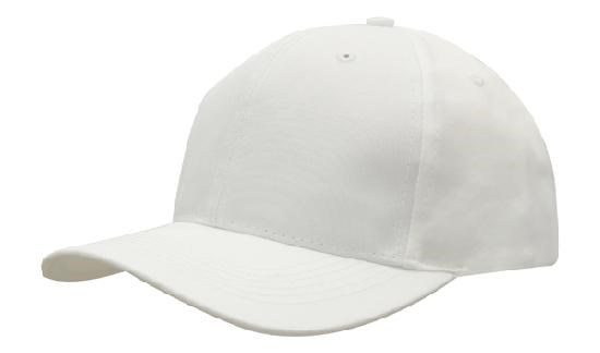 Ademende Poly Twill - 6 Paneel pet (4012) - Wit