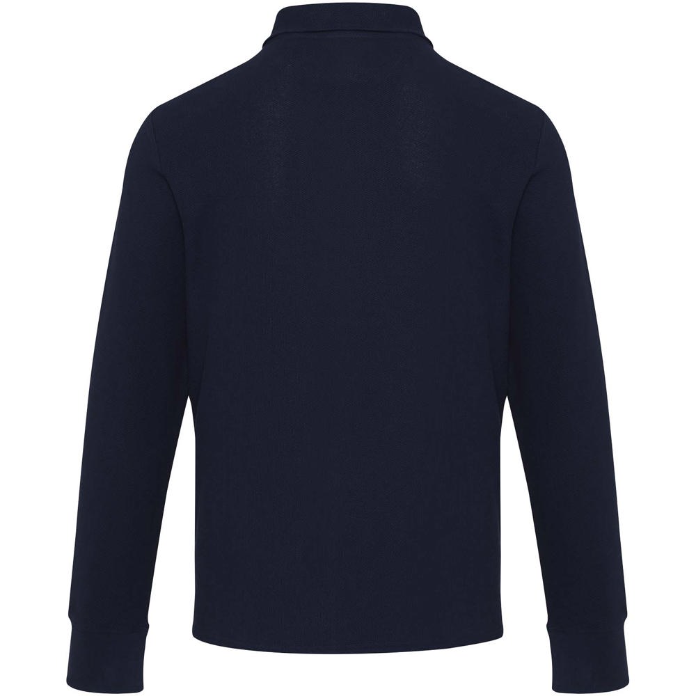 Apollo 245 g/m² uniseks half-zip poloshirt met lange mouwen