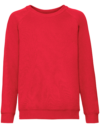 Fruit of the Loom - Kids´ Classic Raglan Sweat - red