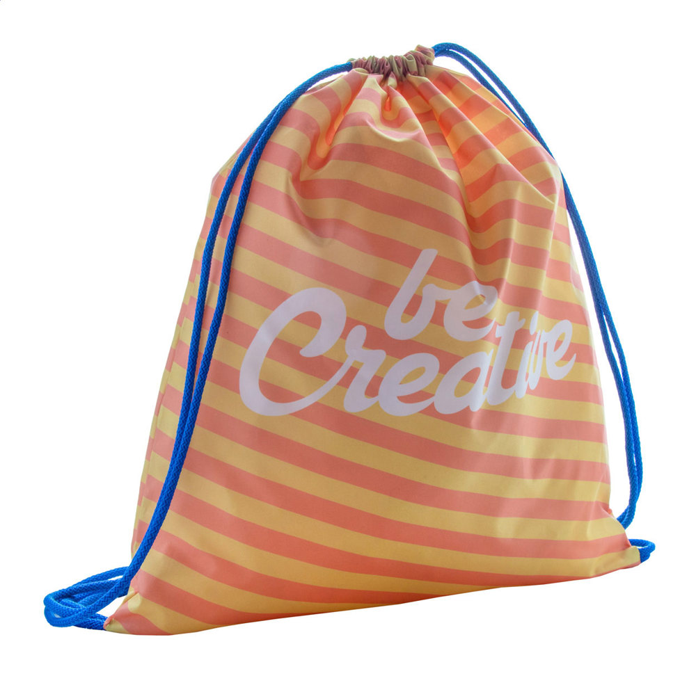 CreaDraw - custom made trektouw rugzak - blauw/wit