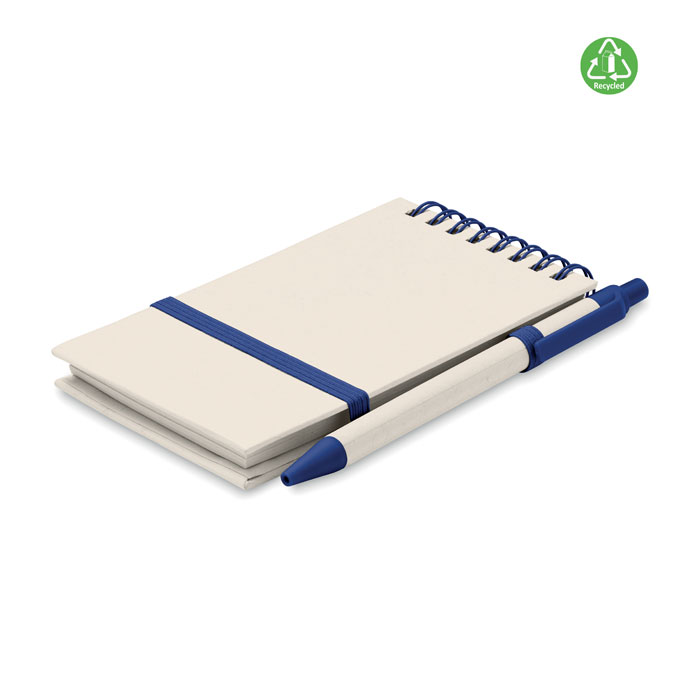 MITO SET - A6 Gerecycled karton notebook - Blauw