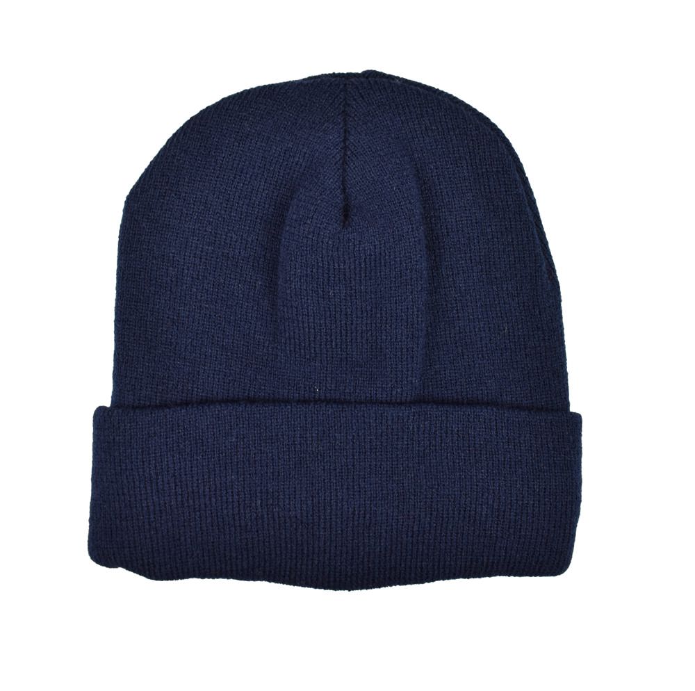 Gebreide muts met fleece - Navy (PMS 533c) / Navy