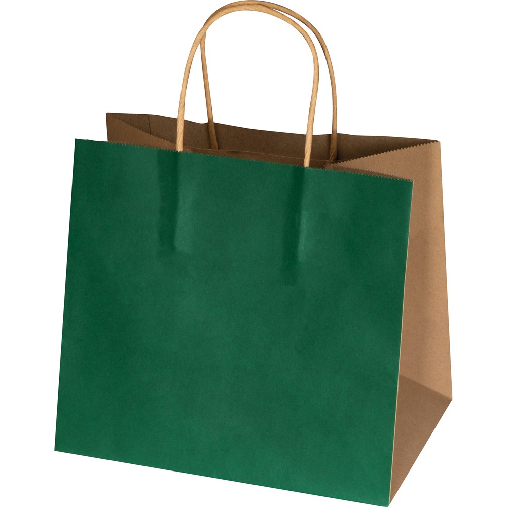 papieren tas, klein - Groen