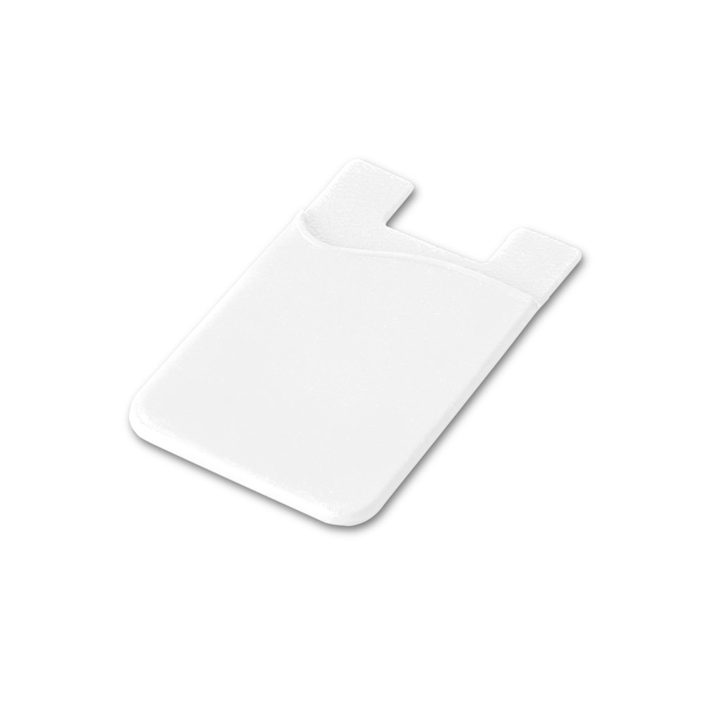 SHELLEY. Siliconen smartphone kaarthouder - Wit