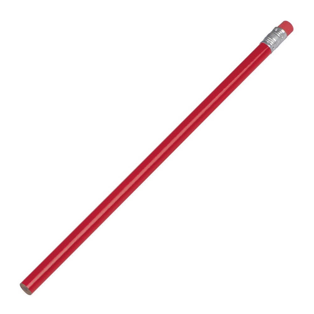 Potlood met gum - Rood