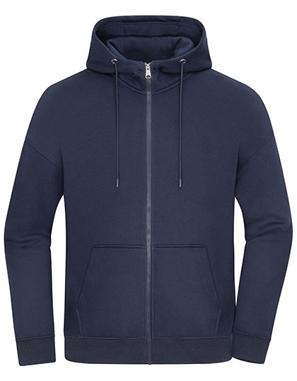 Daiber - Unisex Oversized Hooded Jacket - navy
